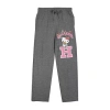Bioworld Womens Hello Kitty Plush 1 Pair Pajama Pants In Black