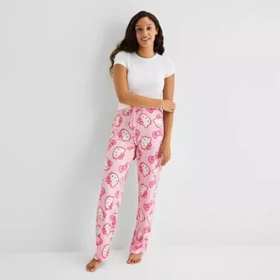 Bioworld Womens Hello Kitty Plush Pajama Pants In Pink