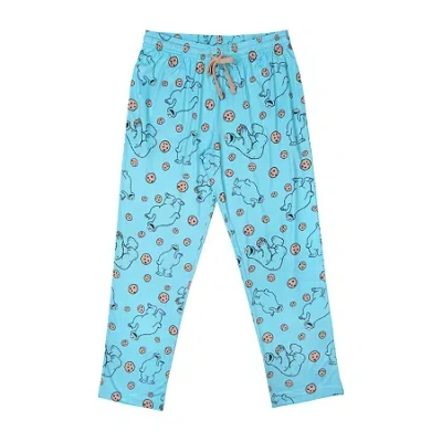 Bioworld Womens Sesame Street Plush Pajama Pants In Blue