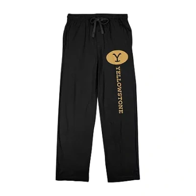 Bioworld Yellowstone Mens Fleece 1 Pair Pajama Pants In Black