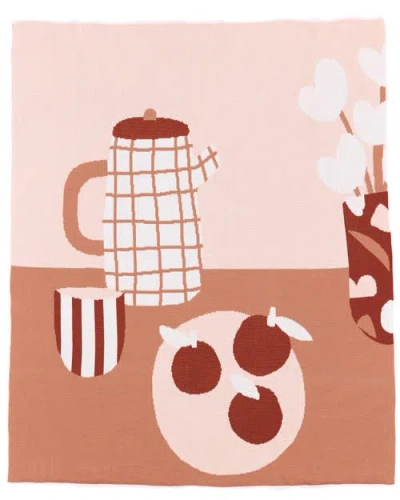 Biquette Breakfast Knit Throw Blanket