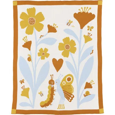 Biquette Bugs In Love Knit Throw Blanket