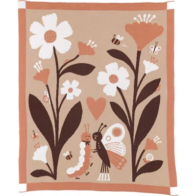 Biquette Bugs In Love Knit Throw Blanket