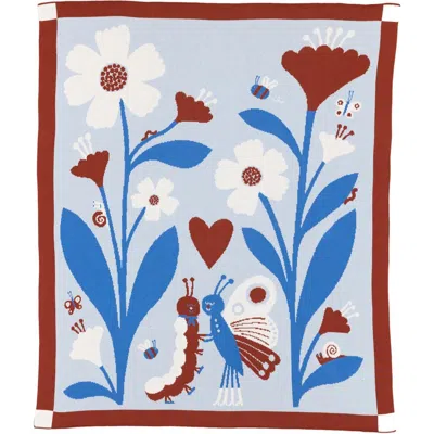Biquette Bugs In Love Knit Throw Blanket