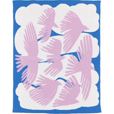 Biquette Crows Knit Throw Blanket