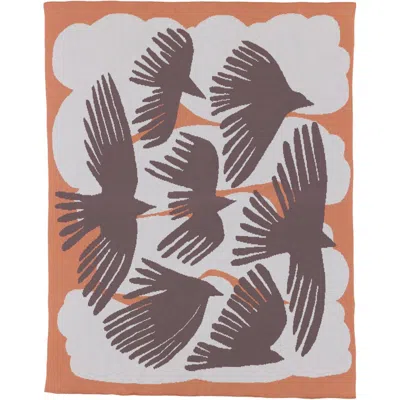 Biquette Crows Knit Throw Blanket