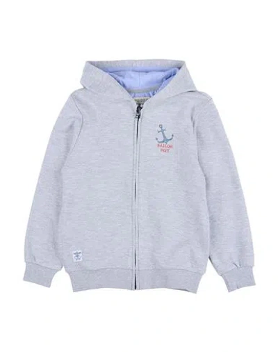 Birba Babies'  Toddler Boy Sweatshirt Light Grey Size 5 Cotton, Polyester In Blue
