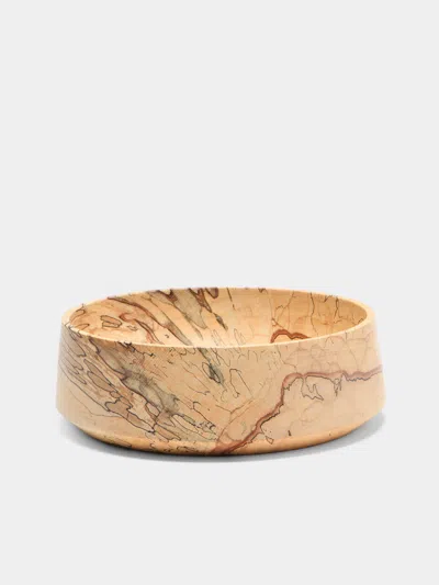 Bird & Branch Hand-turned Spalted Beech Tall Bowl In Multi