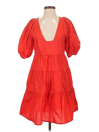 Pre-owned Bird & Knoll Cocktail Dress In Red