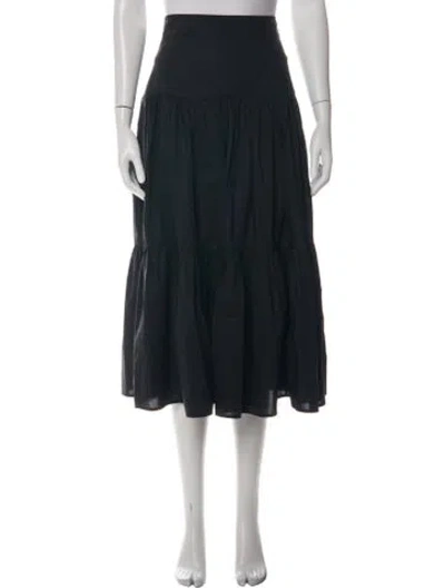 Pre-owned Bird & Knoll Long Skirt In Black