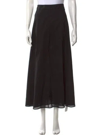 Pre-owned Bird & Knoll Long Skirt In Black
