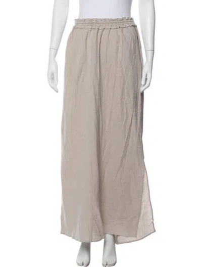 Pre-owned Bird & Knoll Long Skirt In Gray