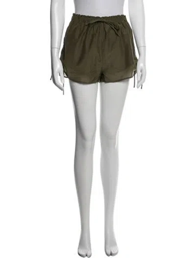 Pre-owned Bird & Knoll Mini Shorts In Green