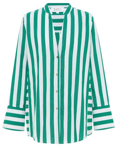 Bird & Knoll Josephina Shirt In Green