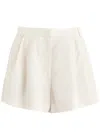 Bird & Knoll Valentina Woven Shorts In Cream
