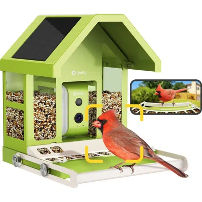 Birdfy Smart Metal Bird Feeder With Camera In Gray