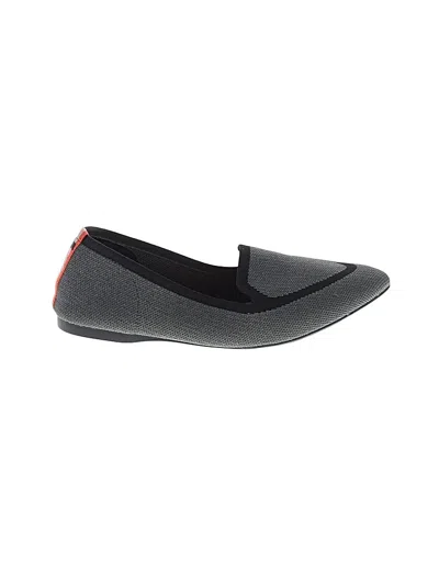 Pre-owned Birdies Flats In Black