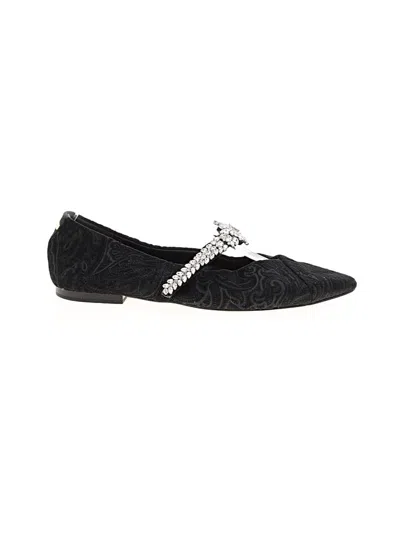 Pre-owned Birdies Flats In Black