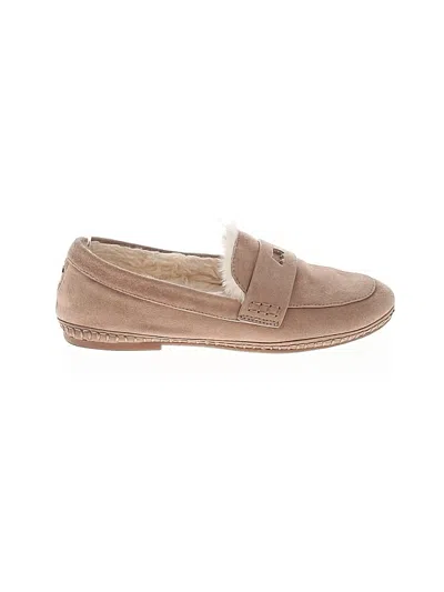 Pre-owned Birdies Flats In Brown