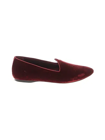 Pre-owned Birdies Flats In Burgundy