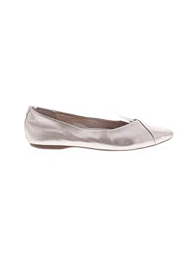 Pre-owned Birdies Flats In Silver