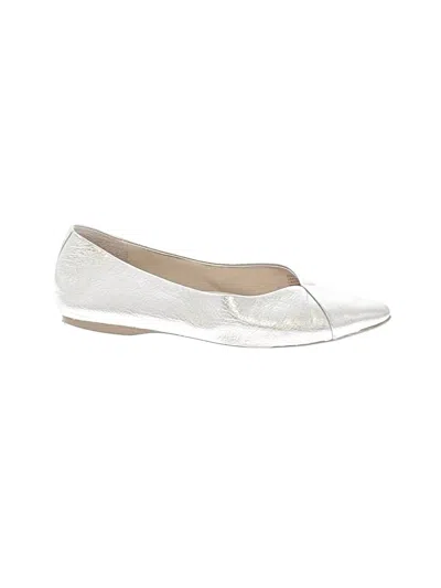 Pre-owned Birdies Flats In Silver