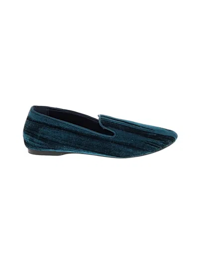 Pre-owned Birdies Flats In Teal