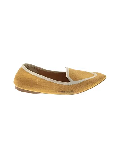 Pre-owned Birdies Flats In Yellow