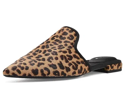 Birdies Goldfinch 15 Mules Haircalf Women's Flat Shoes Leopardprint Haircalf: 7.5 M, Faux Fur In Brown
