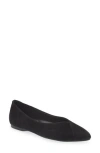 Birdies Goldfinch Suede Ballet Flat In Black Suede