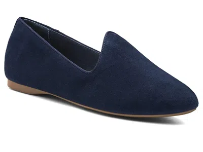 Birdies Heron Suede Flat In Blue