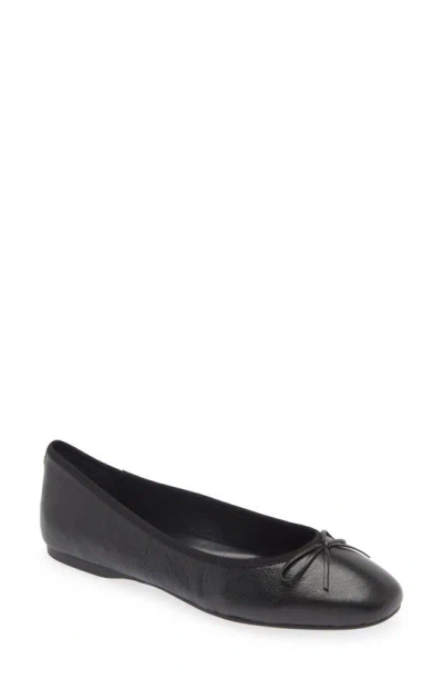 Birdies Hummingbird Ballet Flat In Noir Leather