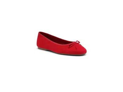 Birdies Hummingbird Suede Flat In Red