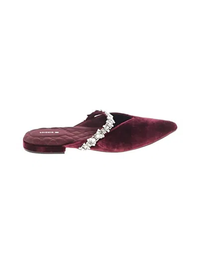Pre-owned Birdies Mule/clog In Burgundy