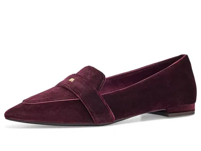 Birdies Sparrow Loafers Velvet Women's Dress Flat Shoes Burgundy Velvet: 9.5 M