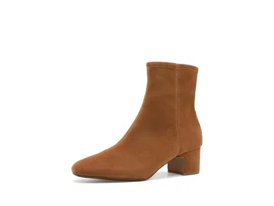 Birdies Starling 50 Bootie Suede Women's Boots Tan Stretch Suede: 11 M In Animal Print