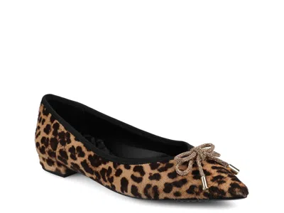 Birdies The Goldfinch 15 Flat In Animal Print