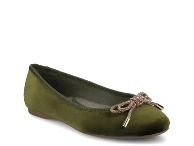 Birdies The Hummingbird Ballet Flat In Green