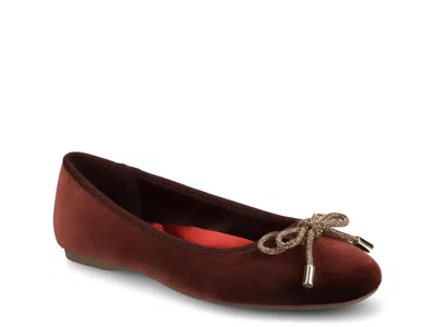 Birdies The Hummingbird Ballet Flat In Red
