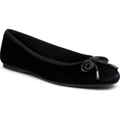 Birdies The Hummingbird Flats Velvet In Black