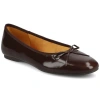 Birdies The Songbird Flat Patent Leather In Brown