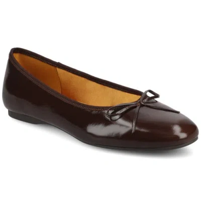 Birdies The Songbird Flat Patent Leather In Brown