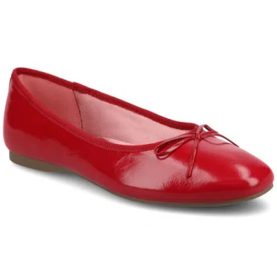 Birdies The Songbird Flat Patent Leather In Red