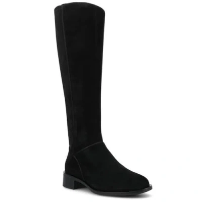 Birdies The Starling Loafer Tall Boot Suede In Black