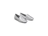 Birdies Vesper Leather Flat In Silver