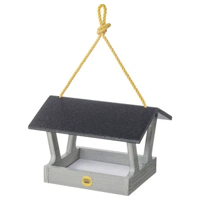 Birds Choice Modern Farmhouse Fly-thru Hanging Bird Feeder In Driftwood