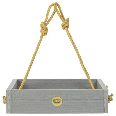 Birds Choice Modern Farmhouse Small Hanging Platform Bird Feeder In Driftwood