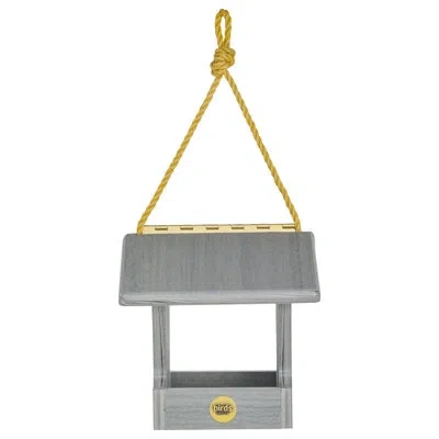 Birds Choice Modern Farmhouse Small Hopper Hanging Bird Feeder In Driftwood