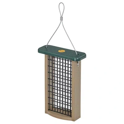 Birds Choice Recycled Double Cake Suet Bird Feeder In Brown