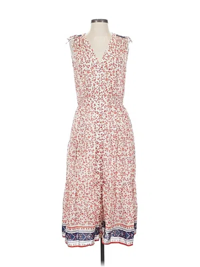 Pre-owned Birds Of Paradis By Trovata Casual Dress In White